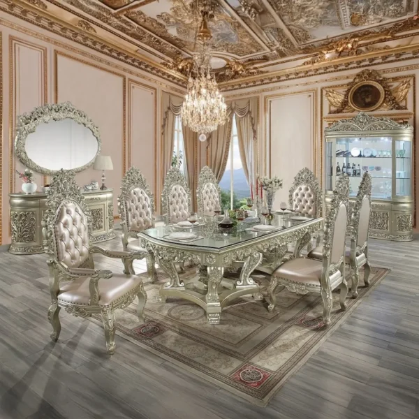 Sorina Gold Dining Table by ACME - Image 6