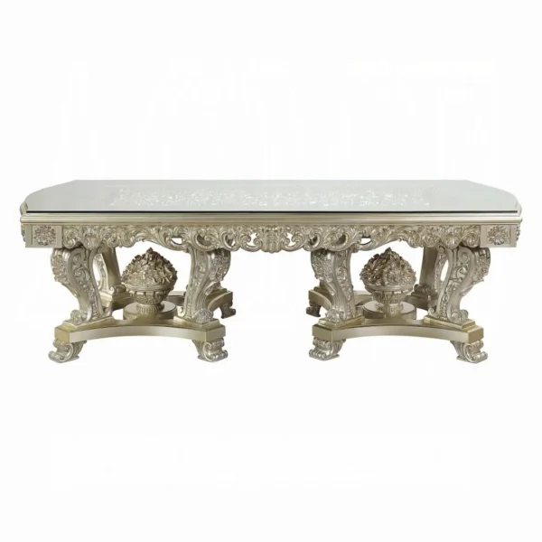 Sorina Gold Dining Table by ACME - Image 3