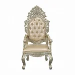 Sorina Gold Leather Arm Chair by ACME - Image 2