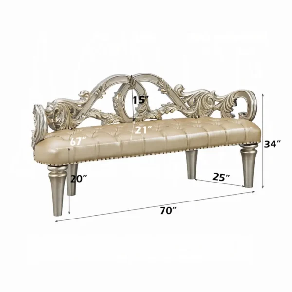 Danae Bench by ACME - Image 6