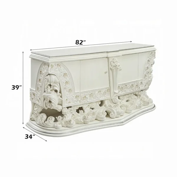 Adara Dresser in Antique White Finish by ACME - Image 6