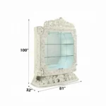 Adara Antique White Wood Curio by ACME - Image 5