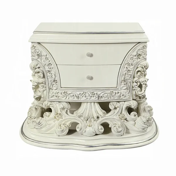 Adara White Nightstand by ACME - Image 3