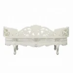 Adara White Leather Bench by ACME - Image 4