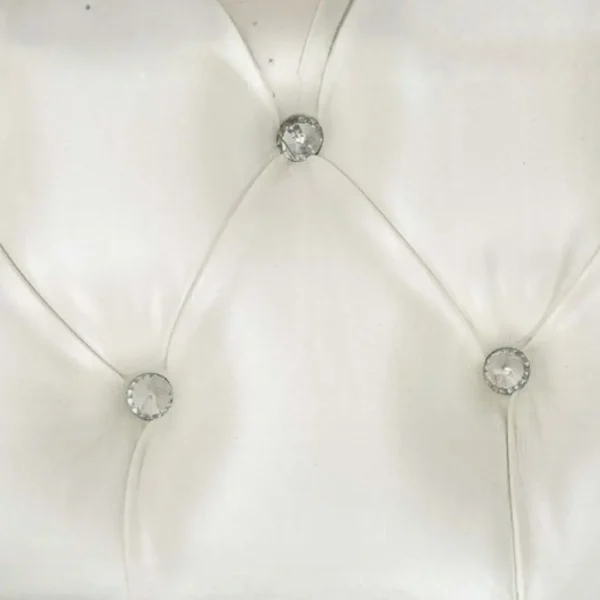 Adara White Leather Bench by ACME - Image 5