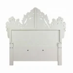 Adara White Leather Eastern King Bed by ACME - Image 4