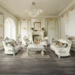 Adara Pearl White Leather Living Chair With 2 Pillows by ACME - Image 7