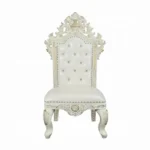 Adara Pearl White Leather Tufted Dining Side Chair Set of 2 by ACME - Image 2
