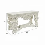 Adara White Sofa Table by ACME - Image 4