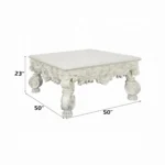 Adara White Coffee Table by ACME - Image 4