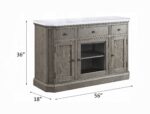 Marble Top Zumala Server 73263 by ACME Servers Mobilia Cleopatra 10 Marble Top Zumala Server 73263 by ACME 10