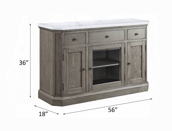 Marble Top Zumala Server 73263 by ACME 7