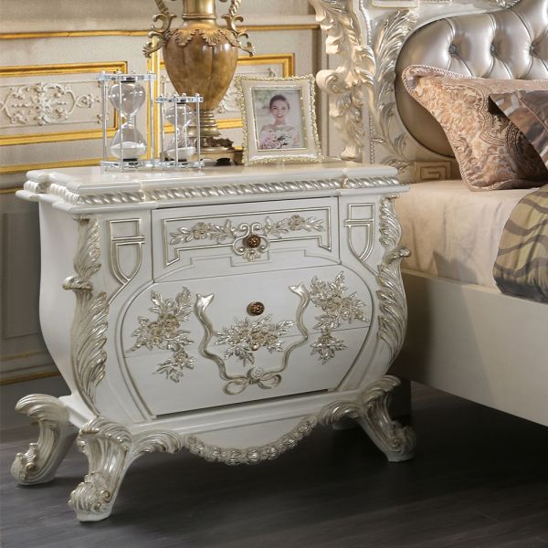 Antique White Finish Vanaheim Nightstand BD00672 by ACME
