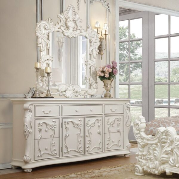 Ivory Bedroom Set 5 PCs HD-8008 By Homey Design 10