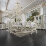 Vanaheim Beige Leather Side Chair Set of 2 by ACME - Image 4