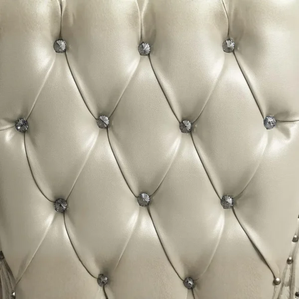 Vanaheim Beige Leather Eastern King Bed by ACME - Image 4