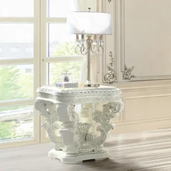 End Table in Antique White Finish