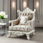 Fabric Living Chair With Pillow