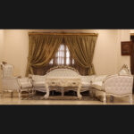 Handmade 3Pcs- Lion White Sofa Set 53