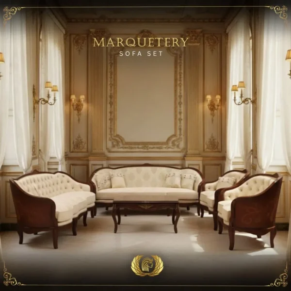 MARQUETERY SOFA SET (4)