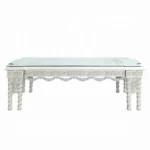 Vanaheim Dining Table in Antique White Finish by ACME - Image 2