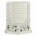 Adara White 4-Drawer Chest in Victorian Style by ACME - Image 2