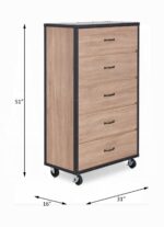 Weathered Light Oak Bemis Chest 97274 by ACME Bedroom Chest of Drawers Mobilia Cleopatra 17 Weathered Light Oak Bemis Chest 97274 by ACME 17