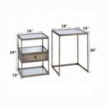 Brass Enca Nesting Table Set 84470 by ACME Luxury Coffee Tables Mobilia Cleopatra 23 Brass Enca Nesting Table Set 84470 by ACME 23