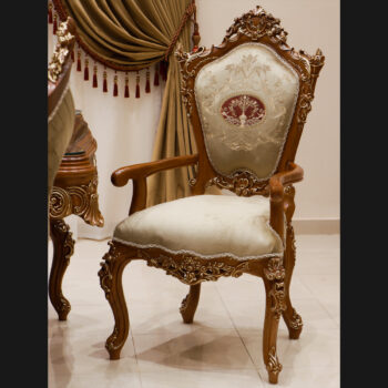 Handmade Elite Brown Dinning Arm Chair