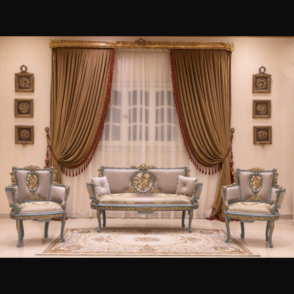 Handmade Antique Gold Sofa 11