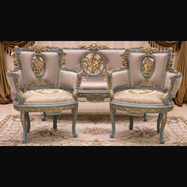 Handmade Antique Gold Sofa 10