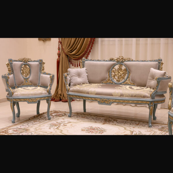 Handmade Antique Gold Sofa 9