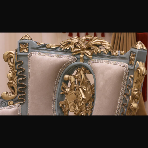 Handmade Antique Gold Chair 11