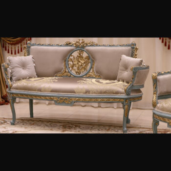 Handmade Antique Gold Sofa