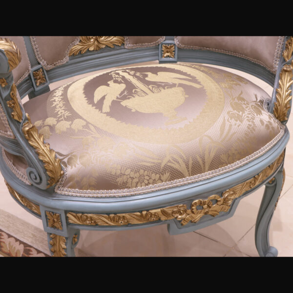 Handmade Antique Gold Chair 14