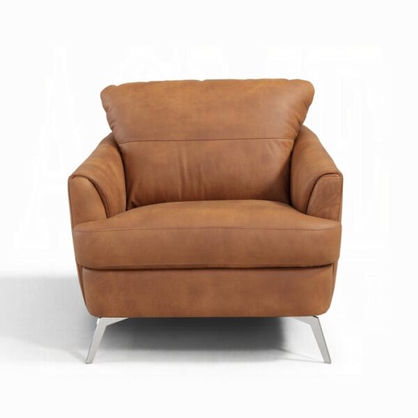 Cappuccino Leather Living Chair