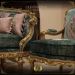 Handmade Cleopatra Green Chair - Image 4