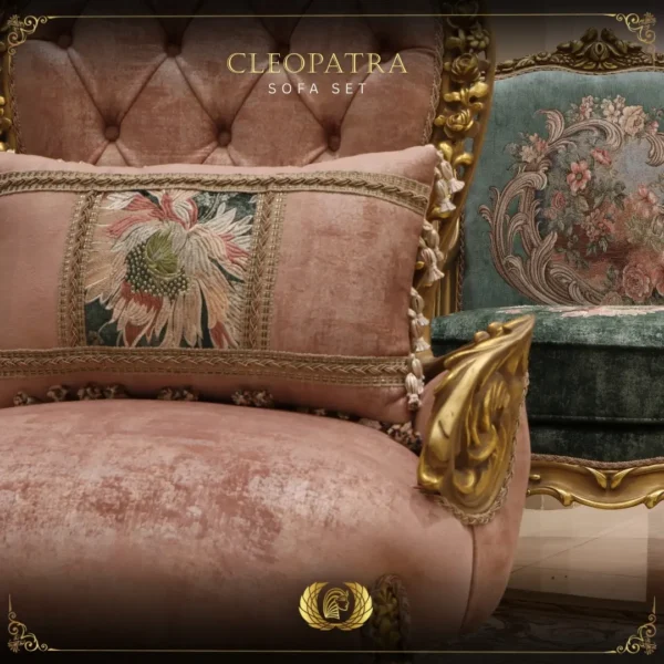 Handmade Cleopatra Pink Chair 2 - Image 2