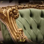 Handmade Wild Green Loveseat - Image 4