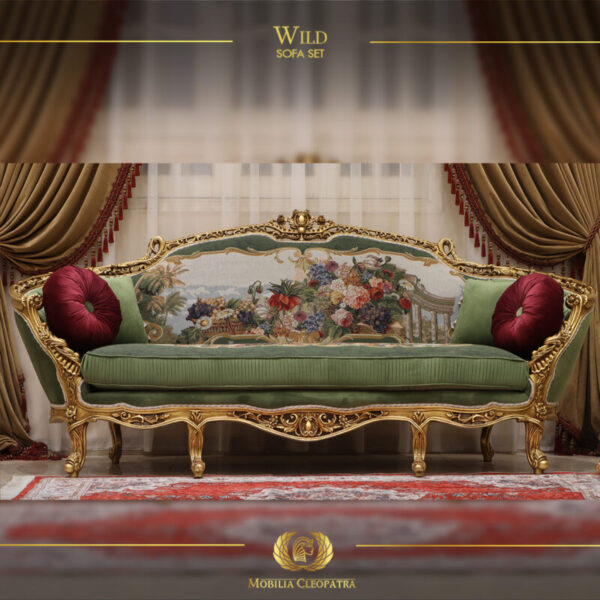 Handmade Wild Green Sofa 10
