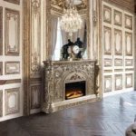 Danae Silver Fireplace