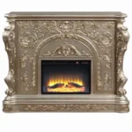 Danae Silver Fireplace by ACME - Image 2