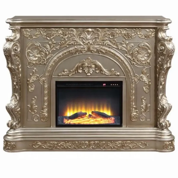 Danae Silver Fireplace by ACME - Image 2