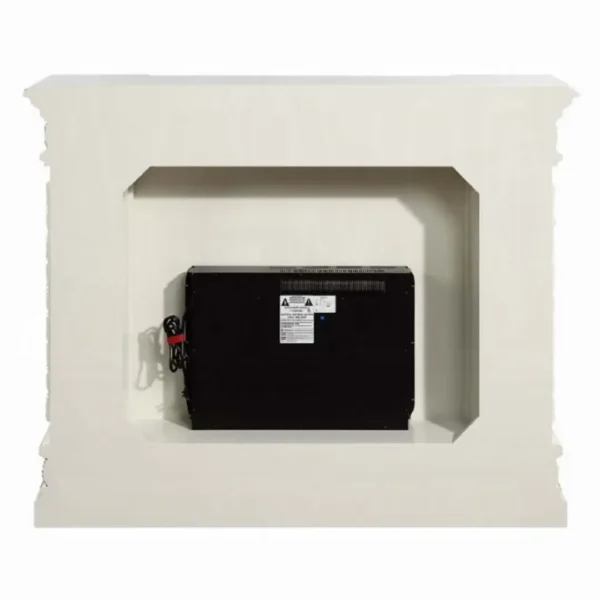 Vanaheim Fireplace in Antique White Finish by ACME - Image 4