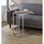 Weathered Oak Danson Accent Table 81849 by ACME 10
