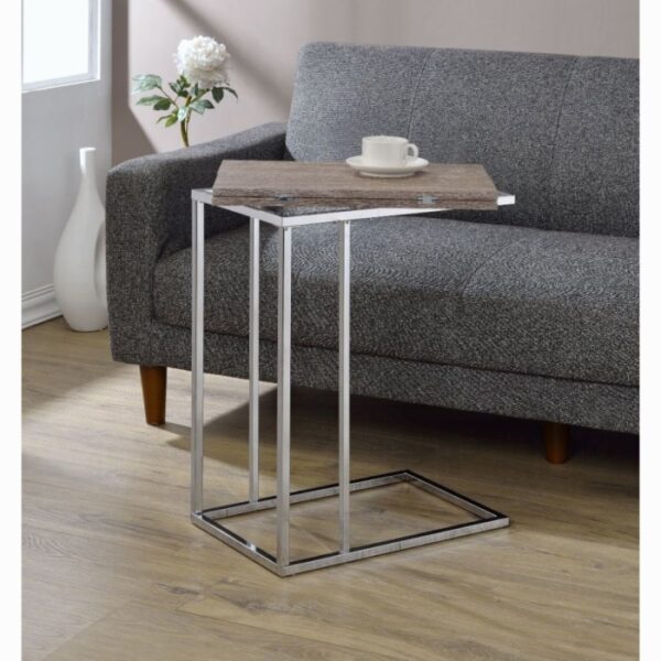 Weathered Oak Danson Accent Table 81849 by ACME 7