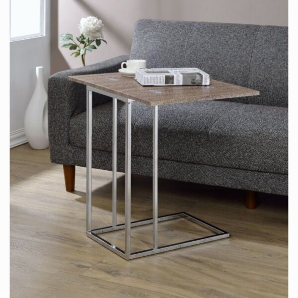 Weathered Oak Danson Accent Table 81849 by ACME 8