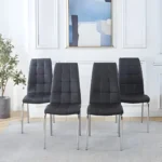 216 Two Stainless Steel Dining Room Chairs by Artisan Furniture