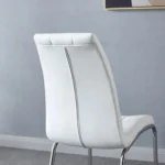 216 Two Stainless Steel Dining Room Chairs by Artisan Furniture - Image 4