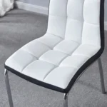 216 Two Stainless Steel Dining Room Chairs by Artisan Furniture - Image 3